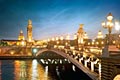 Puente Alejandro III - París - banco de imágenes