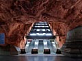 fotos - Las escaleras mecánicas de la estación de metro Radhuset en Estocolmo