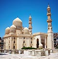 El-Mursi Abul Abbas Mosque in Alexandria - photo stock