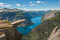 Zdjęcia natury - krajobrazy Norwegii - Trolltunga - Język trolla