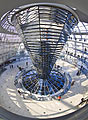 The interior of the Reichstag - parliament building in Berlin