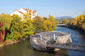 Broen i Graz - Østrig - billedarkiv