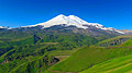 Caucasus Mountains - travels - Mount Elbrus, the highest in Russia.
