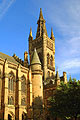 Våra turer - torn av universitetet i Glasgow, Skottland