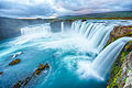 Wodospad Godafoss - foto podróże, Islandia krajobrazy 