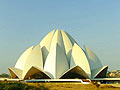 Lotus Temple - a Bahá'í House of Worship in New Delhi,  the capital of India - holiday pictures 