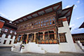 Bilder från semestern - Tashichho Dzong, kloster och fästning i Thimphu - huvudstad och största stad i Bhutan