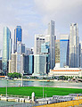 Drijvend voetbalstadion van Singapore - fotoreizen