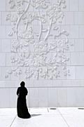woman in the Mosque Sheikh Zayed Grand