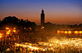 Djema al-Fna markedsplads - foto fra  Marrakech i Marokko 