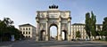 Siegestor en Múnich - Arco de triunfo - banco de imágenes